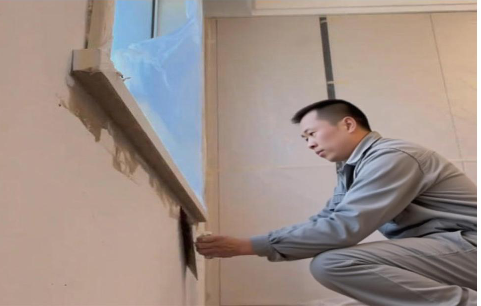 窗台板下口处理